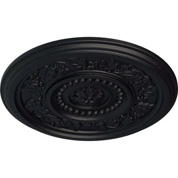 Marseille Ceiling Medallion (Fits Canopies Up To 4 1/4), Hand-Painted Steel Gray, 16 1/8OD X 5/8P